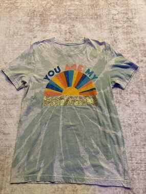 You Are My Sunshine Graphic Tee - Light Green
